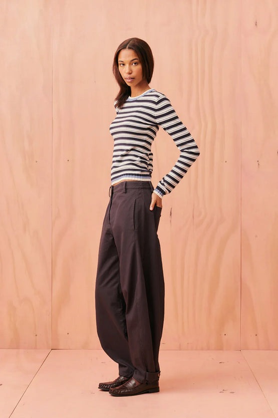 Ruby Emse LS - Blue Navy Cream