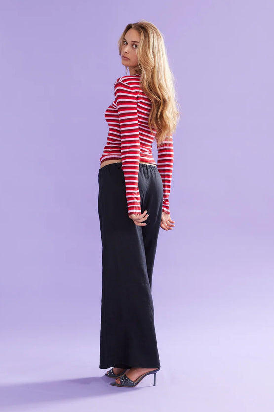 Ruby Esme LS - Burgundy Red Lilac