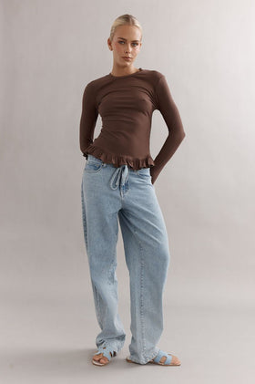 Caitlin Crisp Tutu Long Sleeve - Espresso