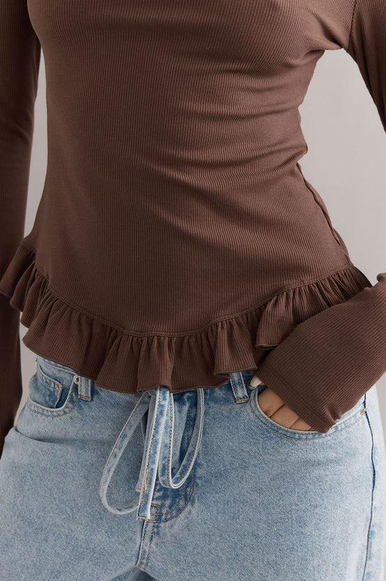Caitlin Crisp Tutu Long Sleeve - Espresso
