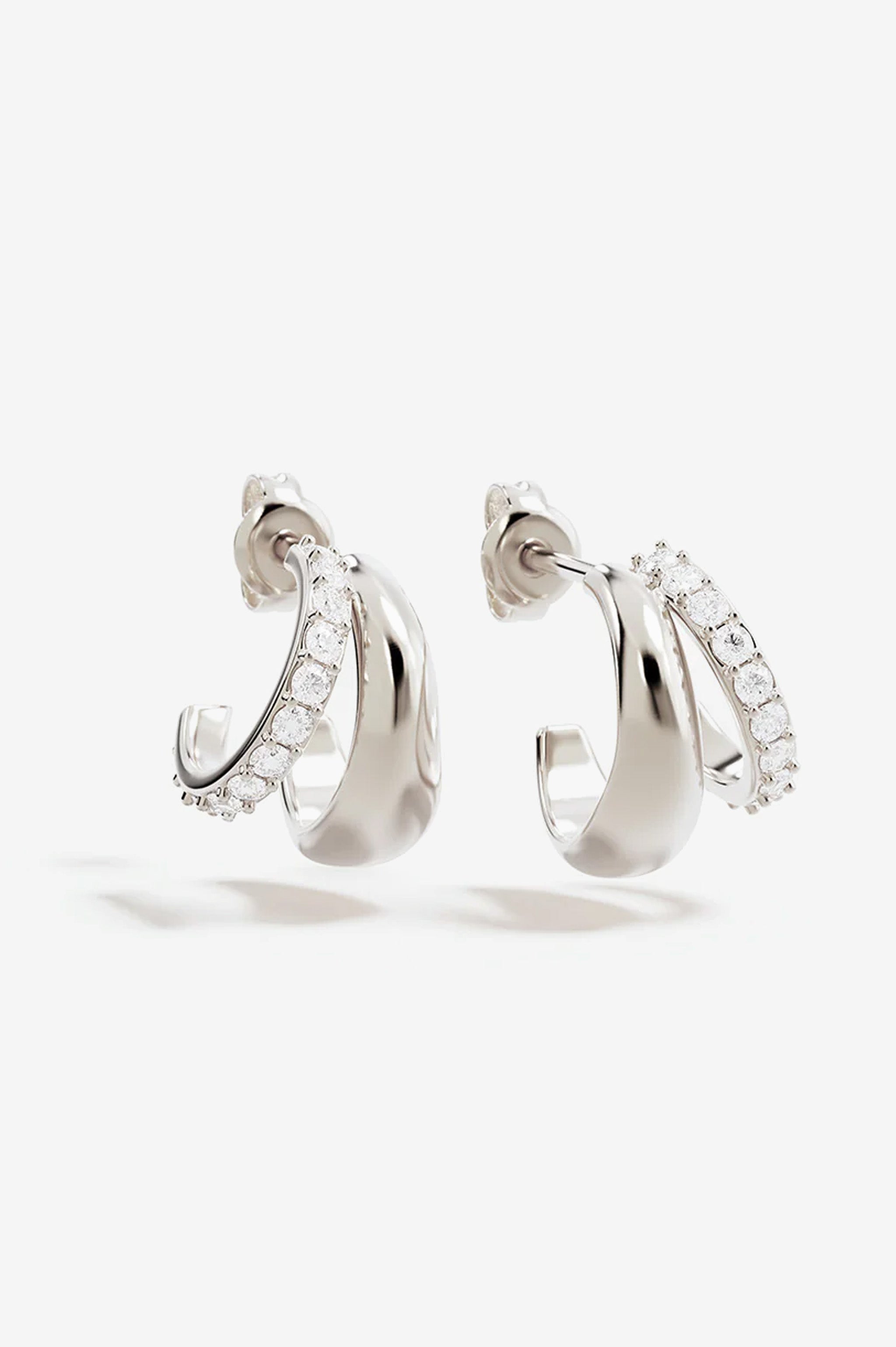 By Charlotte Eternally Yours Hoops - Silver