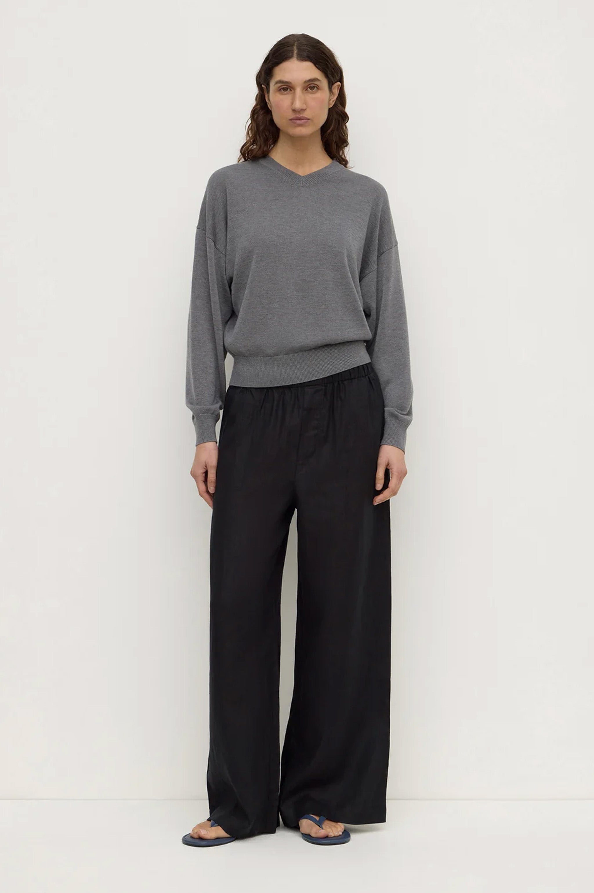 Assembly Everyday Linen Pant - Black