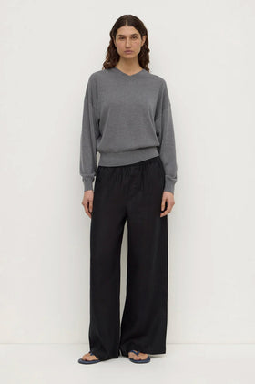 Assembly Everyday Linen Pant - Black