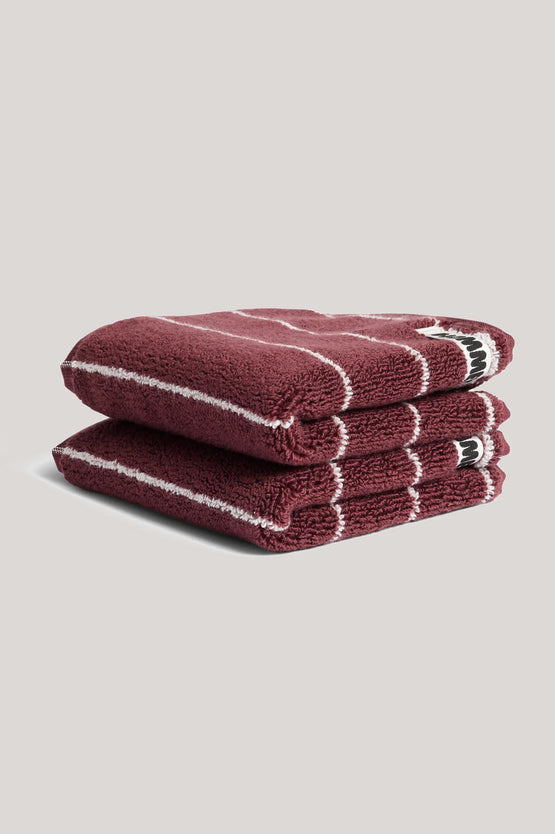Hommey 2 Pack Face Washer - Merlot