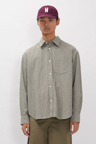 Norse Projects Falster Oversized Shirt - Vetiver