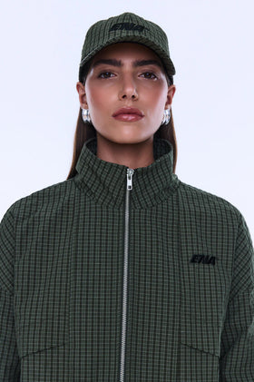 Ena Pelly Falcon Cap - Green Check