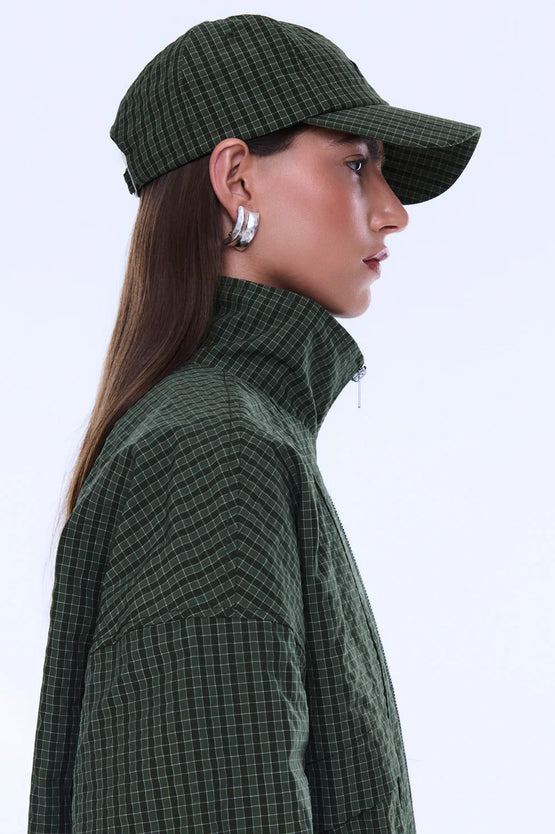 Ena Pelly Falcon Cap - Green Check
