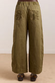Damson Madder Felix Twill Trousers - Olive