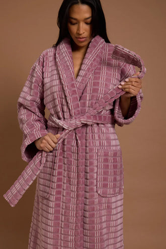 Hommey Velour Robe - Fig