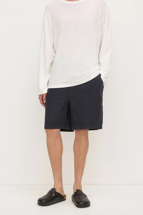 Assembly Finley Linen Short - True Navy