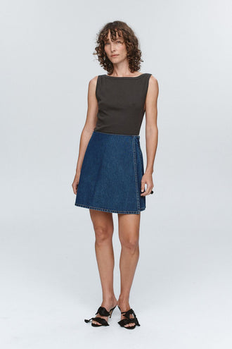 Marle Finn Skirt - Washed Indigo