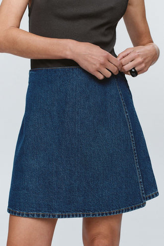 Marle Finn Skirt - Washed Indigo