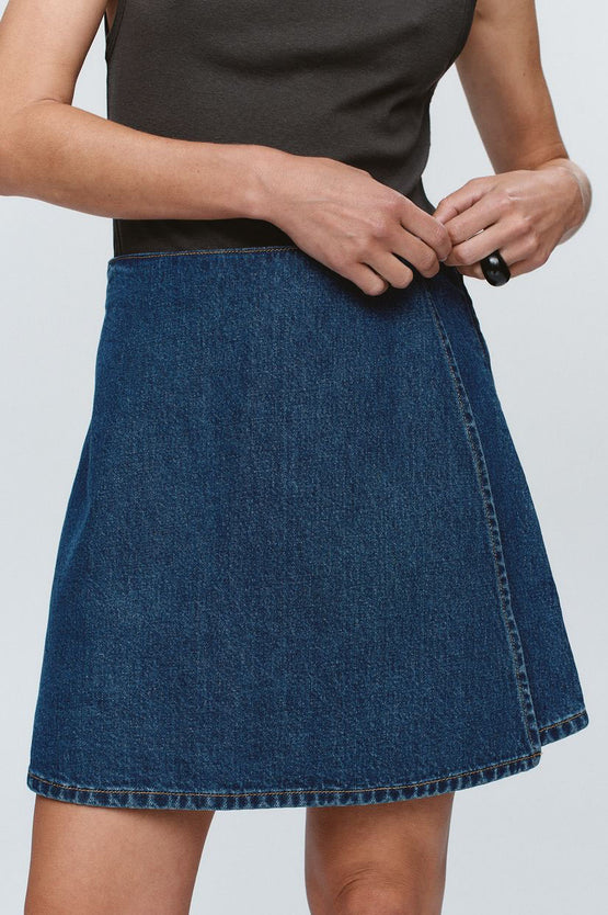 Marle Finn Skirt - Washed Indigo