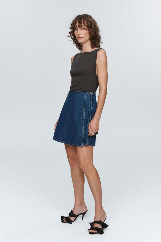 Marle Finn Skirt - Washed Indigo
