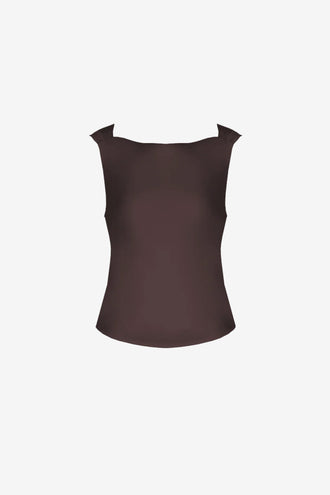 Ruby Firebird Cowl Top - Espresso