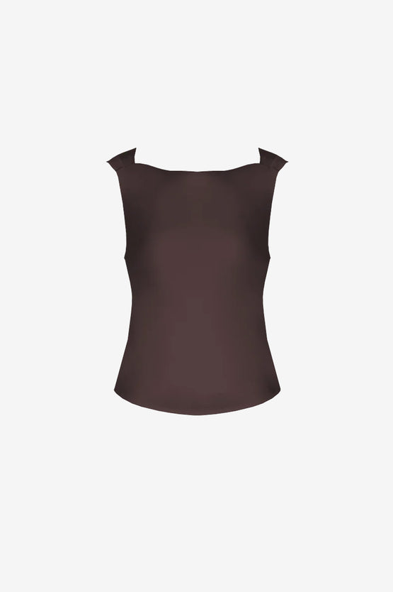 Ruby Firebird Cowl Top - Espresso