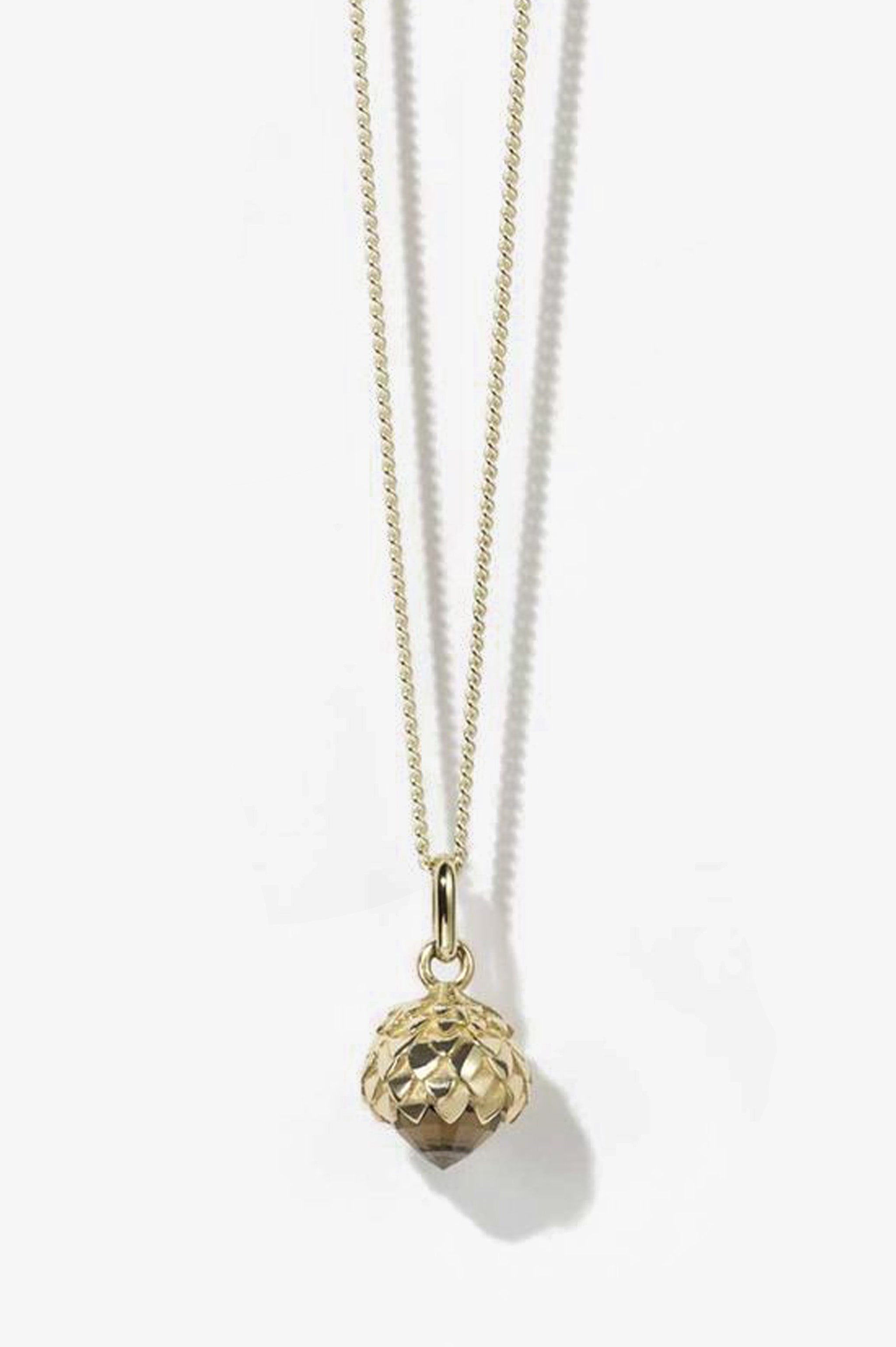 Meadowlark Protea Charm Necklace - 23k Gold