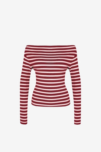 Ruby Emma Knit LS - Burgundy Pink