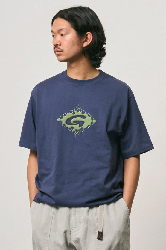 Gramicci Flames Tee - Navy
