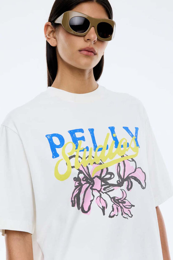 Ena Pelly Floral Tee - Vintage White