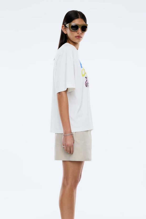 Ena Pelly Floral Tee - Vintage White