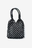 La Tribe Small Flower Tote - Black