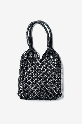 La Tribe Small Flower Tote - Black