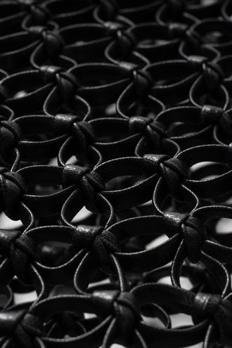 La Tribe Small Flower Tote - Black