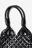 La Tribe Small Flower Tote - Black