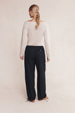 Marle Fatima Pant - Black Pinstripe
