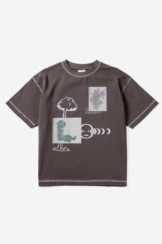 Candice Focus Tee - Charcoal