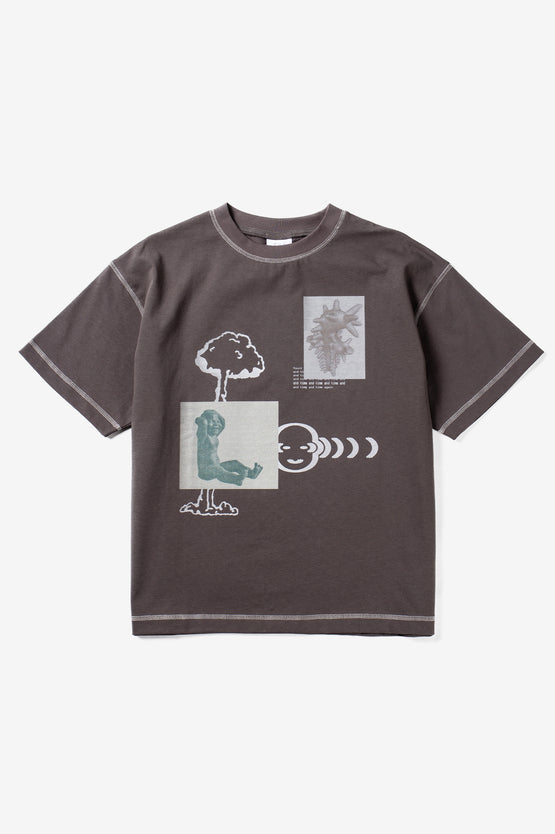 Candice Focus Tee - Charcoal