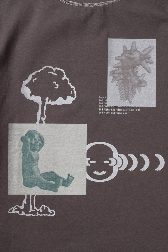 Candice Focus Tee - Charcoal