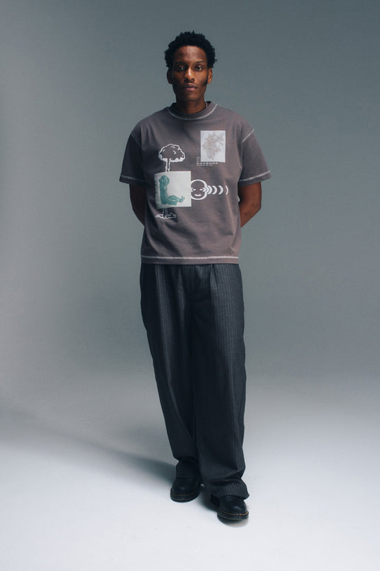 Candice Focus Tee - Charcoal