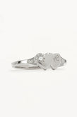 By Charlotte Forever Intertwined Heart Signet Ring - Silver