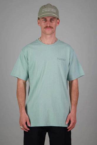 Just Another Fisherman FSHRMN Tee - Blue Surf