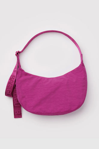 Baggu Medium Nylon Crescent Bag - Deep Fuchsia