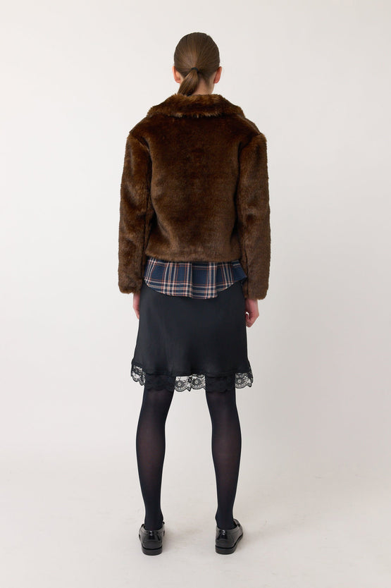 Sylvester Fur Jacket - Brown