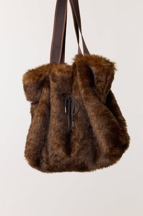 Sylvester Fur Bag - Brown
