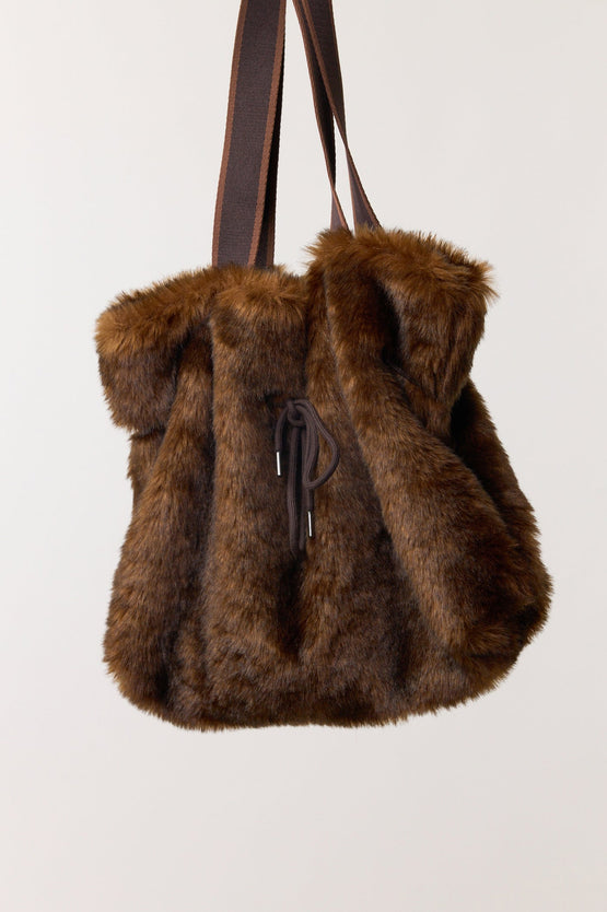 Sylvester Fur Bag - Brown
