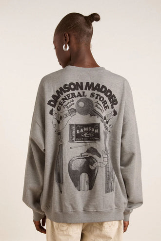 Damson Madder General Store Sweatshirt - Grey