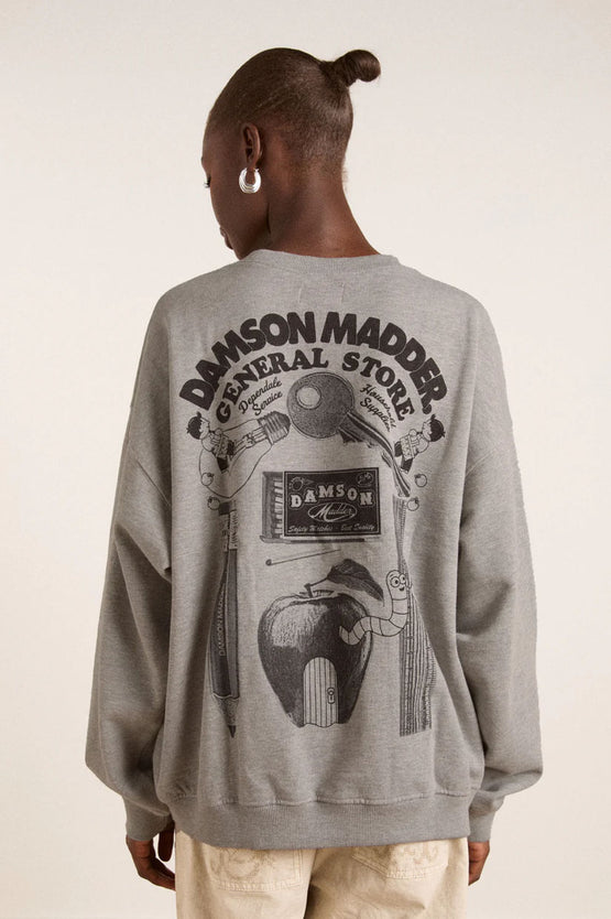 Damson Madder General Store Sweatshirt - Grey