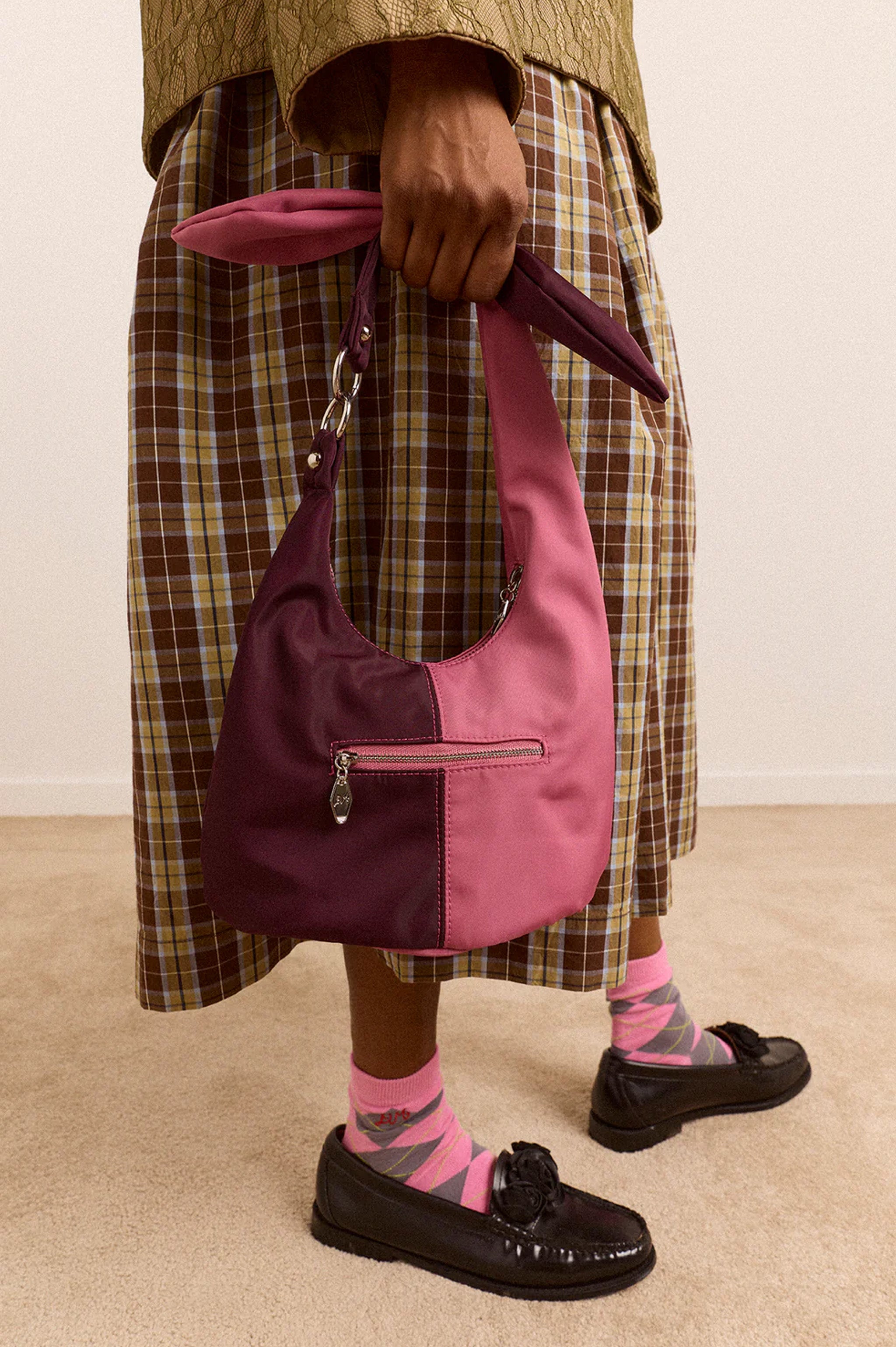 Damson Madder Gene Mini Tie Bag - Pink