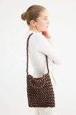 La Tribe Gia Beaded Tote Bag - Brown