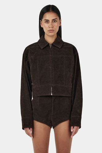 Ownley Gina Bomber Jacket - Rum