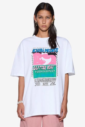 Ksubi Glitterbeat Boyfriend Tee - White