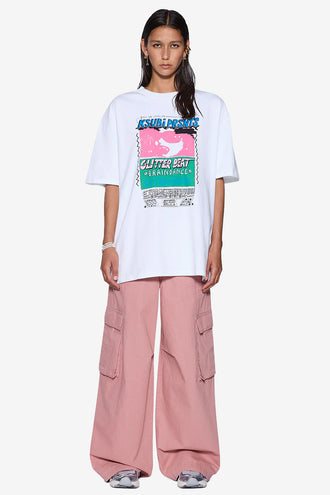 Ksubi Glitterbeat Boyfriend Tee - White