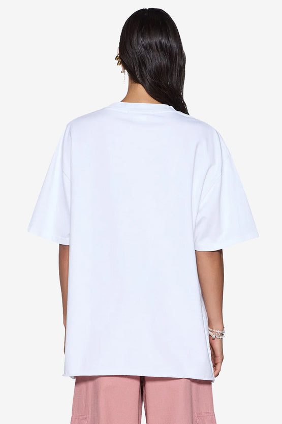 Ksubi Glitterbeat Boyfriend Tee - White