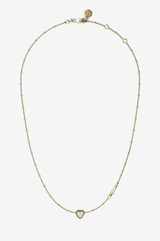 Stolen Girlfriends Club Dahlia's Heart Necklace - Gold