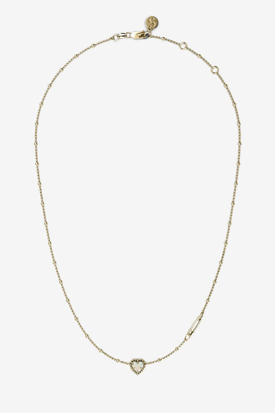 Stolen Girlfriends Club Dahlia's Heart Necklace - Gold
